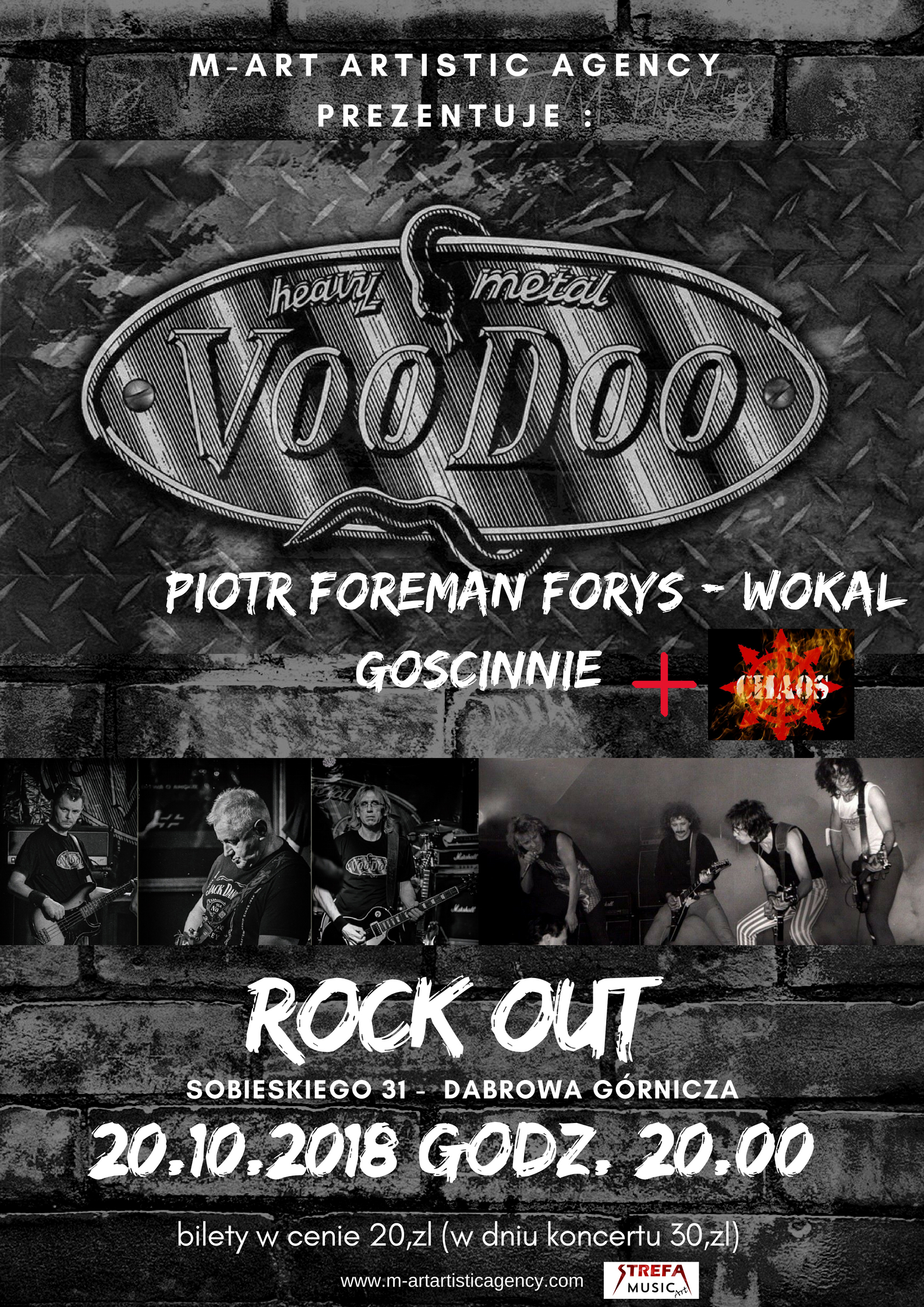 Zapraszamy na heavy metalową noc z grupą VOODOO i jej gośćmi w Rock Out