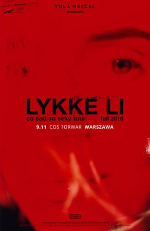 Lykke Li na jedynym koncercie w Polsce! Artystka zagra 9 listopada na warszawskim Torwarze!