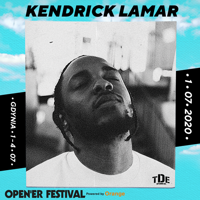 Kendrick Lamar headlinerem Opener Festival 2020!