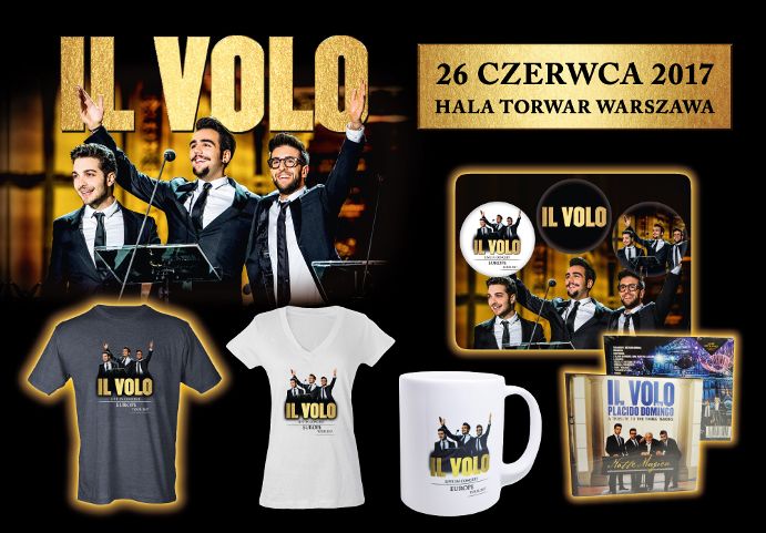 Gadżety od Il Volo w atrakcyjnych cenach do kupienia przed koncertem!